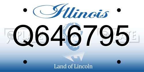 Q646795 Illinois License Plate