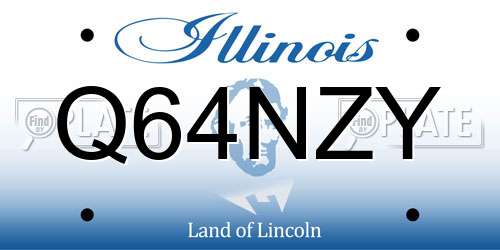 Q64NZY Illinois License Plate