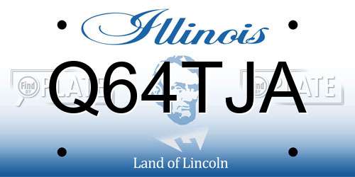 Q64TJA Illinois License Plate