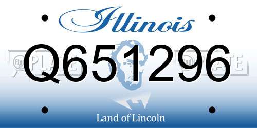 Q651296 Illinois License Plate