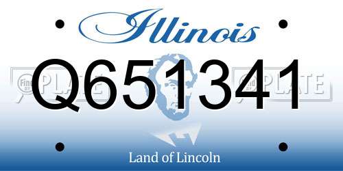 Q651341 Illinois License Plate