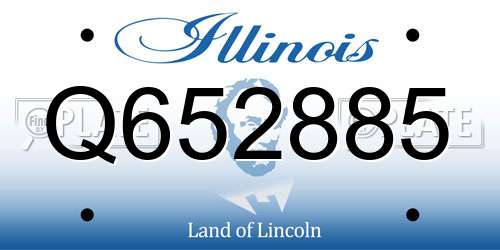 Q652885 Illinois License Plate