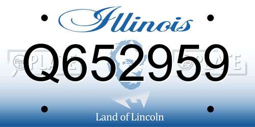 Q652959 Illinois License Plate