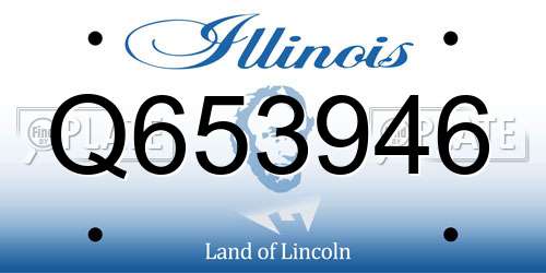 Q653946 Illinois License Plate