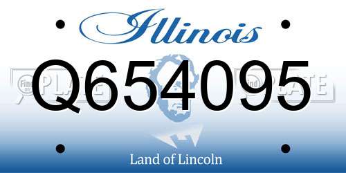 Q654095 Illinois License Plate