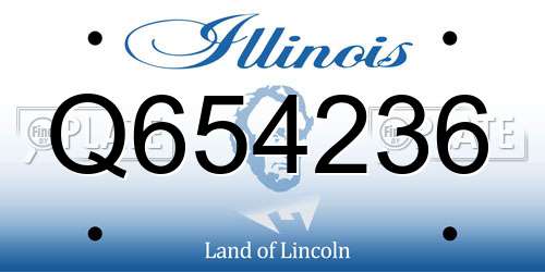 Q654236 Illinois License Plate