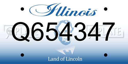 Q654347 Illinois License Plate