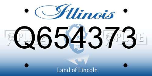 Q654373 Illinois License Plate