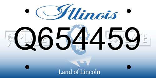 Q654459 Illinois License Plate