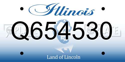 Q654530 Illinois License Plate