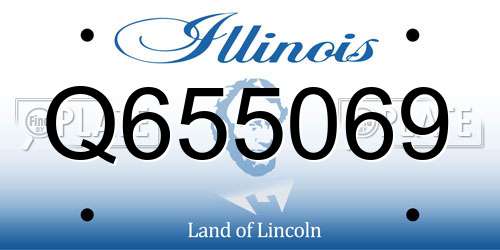 Q655069 Illinois License Plate