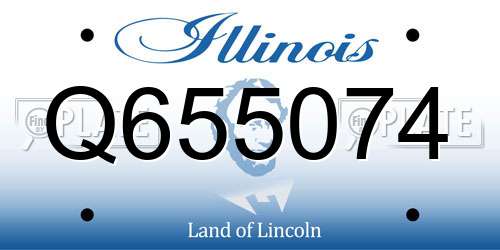 Q655074 Illinois License Plate