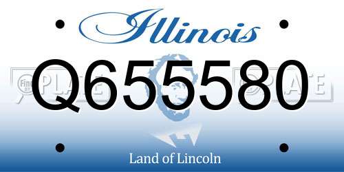Q655580 Illinois License Plate