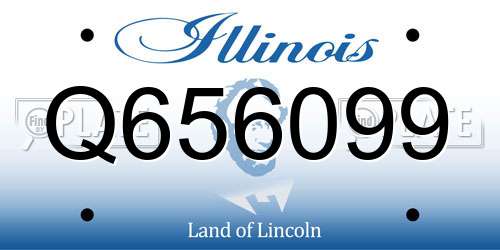Q656099 Illinois License Plate