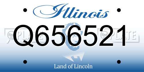 Q656521 Illinois License Plate