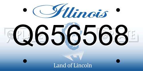 Q656568 Illinois License Plate