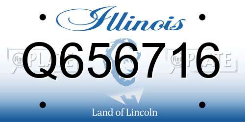 Q656716 Illinois License Plate
