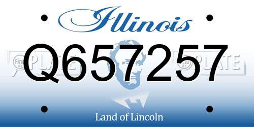 Q657257 Illinois License Plate