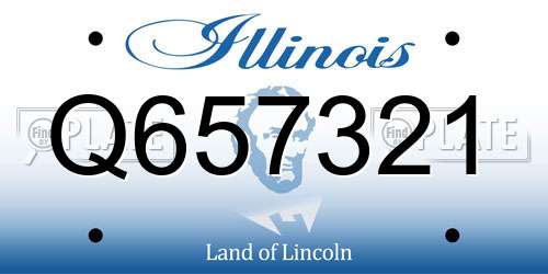 Q657321 Illinois License Plate