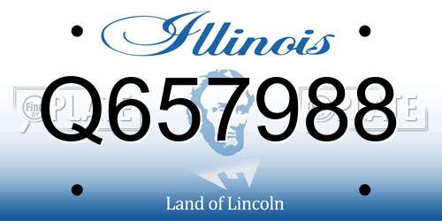 Q657988 Illinois License Plate