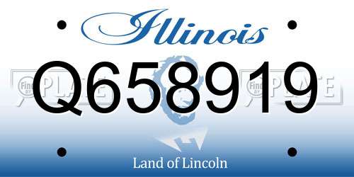 Q658919 Illinois License Plate