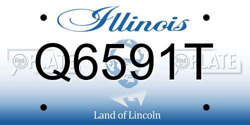 Q6591T Illinois License Plate