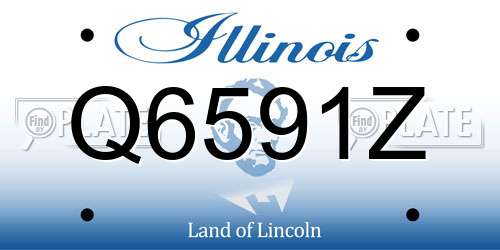 Q6591Z Illinois License Plate