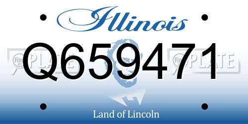 Q659471 Illinois License Plate