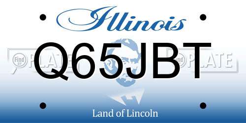 Q65JBT Illinois License Plate