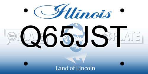 Q65JST Illinois License Plate