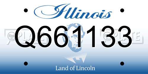 Q661133 Illinois License Plate