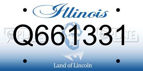 Q661331 Illinois License Plate