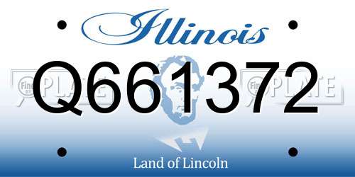 Q661372 Illinois License Plate