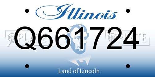 Q661724 Illinois License Plate