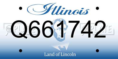 Q661742 Illinois License Plate