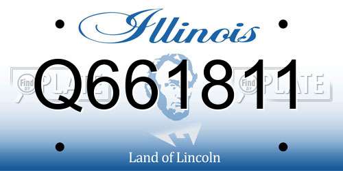 Q661811 Illinois License Plate