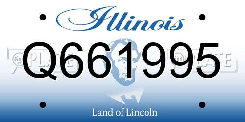 Q661995 Illinois License Plate
