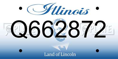 Q662872 Illinois License Plate