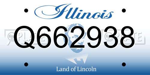 Q662938 Illinois License Plate