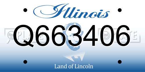 Q663406 Illinois License Plate