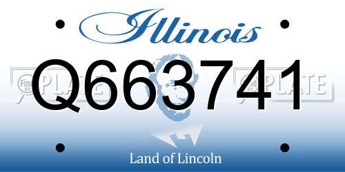 Q663741 Illinois License Plate