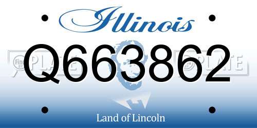Q663862 Illinois License Plate
