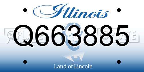 Q663885 Illinois License Plate