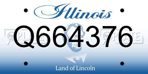 Q664376 Illinois License Plate