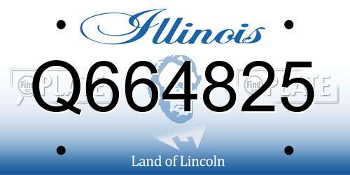 Q664825 Illinois License Plate