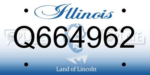 Q664962 Illinois License Plate