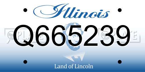 Q665239 Illinois License Plate