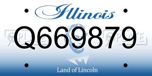 Q669879 Illinois License Plate