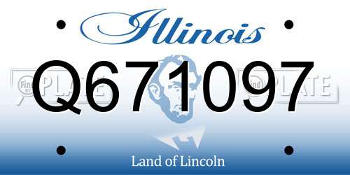 Q671097 Illinois License Plate