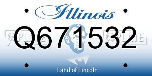 Q671532 Illinois License Plate
